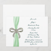 Invitation de la partie de Bachelorette de Diamant (Devant / Derrière)