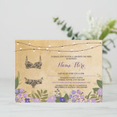 Invitation de la partie de bachelorette de douche  (Debout devant)