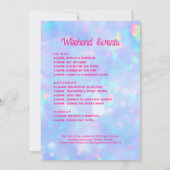 Invitation de la partie de bachelorette de la dern (Dos)