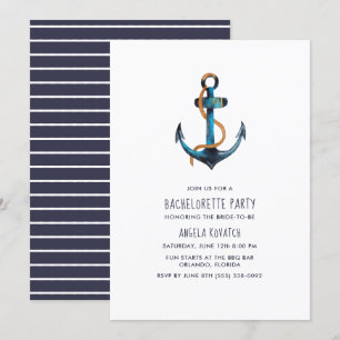 Invitation de la partie de bachelorette de la mari
