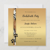 Invitation de la partie de Bachelorette de tigre d (Dos)