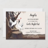 Invitation de la partie de bachelorette des Grues  (Devant)