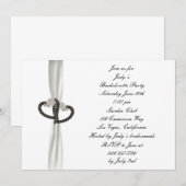 Invitation de la partie de Bachelorette en diamant (Devant / Derrière)