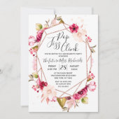 Invitation de la partie de bachelorette Géométriqu (Devant)