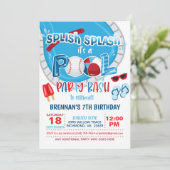 Invitation de la partie de base-ball - Garçon - Wh (Debout devant)