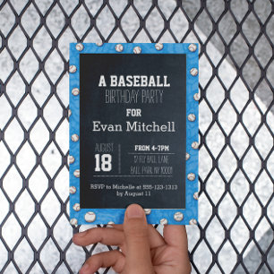 Invitation de la partie de baseball du tableau de