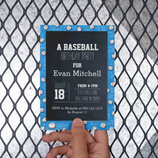 Invitation de la partie de baseball du tableau de