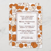 Invitation de la partie de basket-ball (Devant / Derrière)