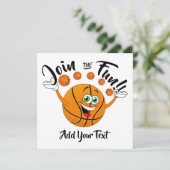 Invitation de la partie de basket-ball (Debout devant)