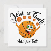 Invitation de la partie de basket-ball (Devant)