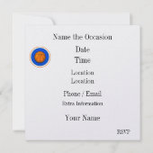 Invitation de la partie de basket-ball (Dos)