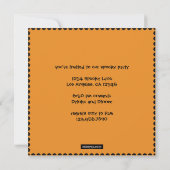 Invitation de la partie de bloc d'Halloween (Dos)