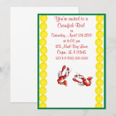 Invitation de la partie de bouillie de poisson-cre (Devant / Derrière)