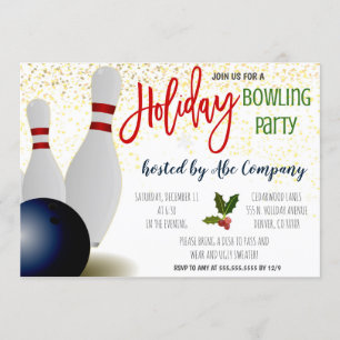 Invitation de la partie de bowling