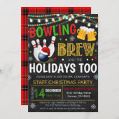 Invitation de la partie de bowling (Devant / Derrière)