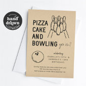 Invitation de la partie de bowling