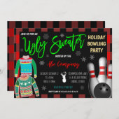 Invitation de la partie de bowling (Devant / Derrière)
