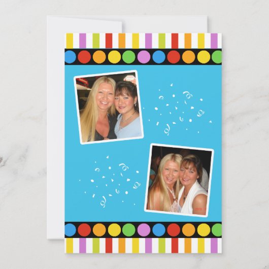 Invitation de la partie de bowling d'anniversaire  (Dos)