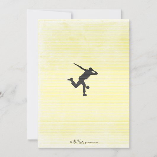 Invitation de la partie de bowling - Rouge (Dos)