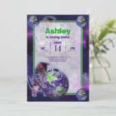 Invitation de la partie de chat laser Planet (Debout devant)