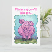 Invitation de la partie de cochon (Debout devant)