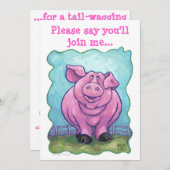 Invitation de la partie de cochon (Devant / Derrière)