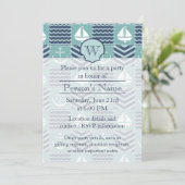 Invitation de la partie de courtepointe nautique (Debout devant)