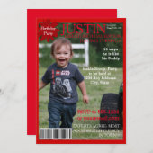 Invitation de la partie de couverture de magazine (Devant / Derrière)