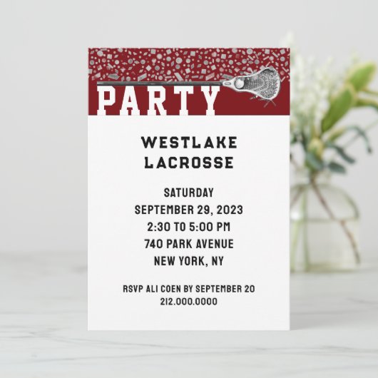 Invitation de la partie de crosse (Debout devant)