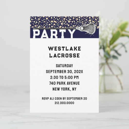 Invitation de la partie de crosse (Debout devant)