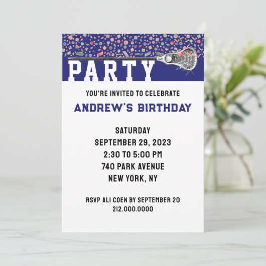 Invitation de la partie de crosse (Debout devant)