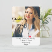 INVITATION DE LA PARTIE DE DIPLÔME PHOTO (Debout devant)