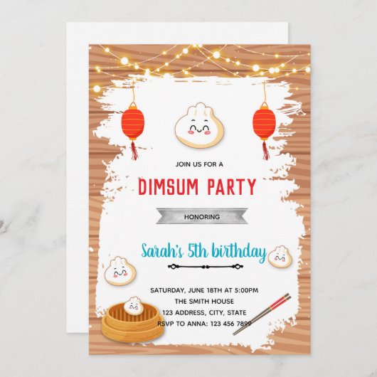 Invitation de la partie de dumping (Devant / Derrière)