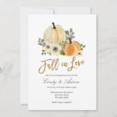 Invitation de la partie de fiançailles citrouilles (Devant)