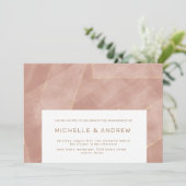 invitation de la partie de fiançailles d'or bleu m (Debout devant)