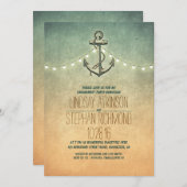 Invitation de la partie de fiançailles nautiques (Devant / Derrière)