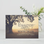 invitation de la partie de fiançailles rustique de (Debout devant)