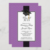 Invitation de la partie de fin d'études moderne Pu (Devant / Derrière)