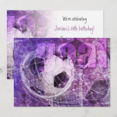 Invitation de la partie de football de filles viol (Devant / Derrière)