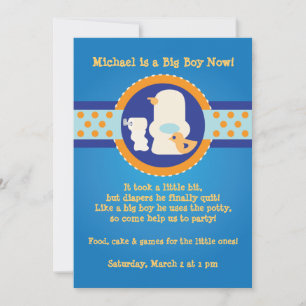 Invitation de la partie de formation Potty