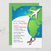 Invitation de la partie de fuite (Devant / Derrière)