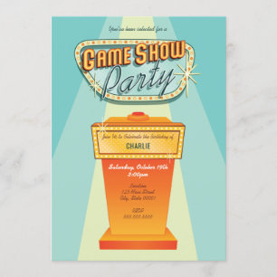 Invitation de la partie de game Show