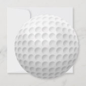 Invitation de la partie de golf de Birthday (Dos)