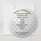 Invitation de la partie de golf de Birthday (Devant)