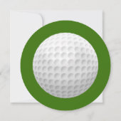 Invitation de la partie de golf de retraite (Dos)