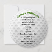 Invitation de la partie de golf de retraite (Devant)