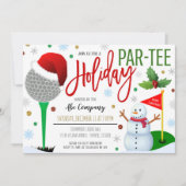 Invitation de la partie de golf de vacances (Devant)