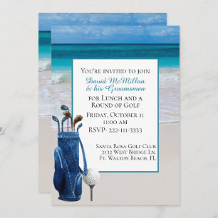 Invitation de la partie de golf de White Beach Gro