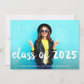 Invitation de la partie de graduation Brossé super (Devant)