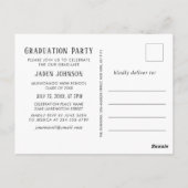Invitation de la partie de graduation de 2023 mode (Dos)